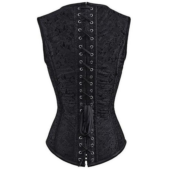 "Callie" Gothic Steampunk Corset with Shoulder Buckles