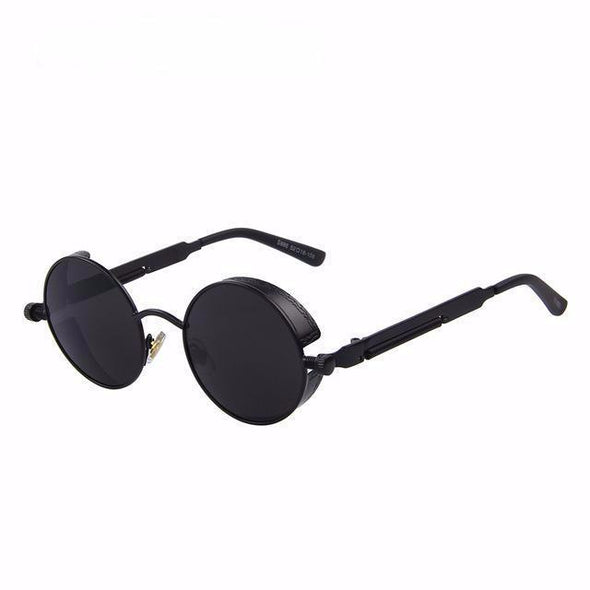 "Edgar" Steampunk Round Lens Sunglasses