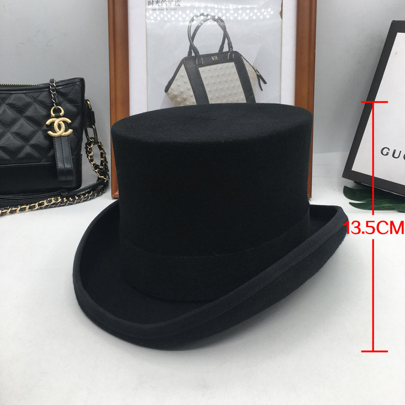 chanel black top hat