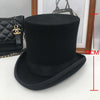 Steampunk Hats - Black Wool Stovepipe Tophat – Gothikco