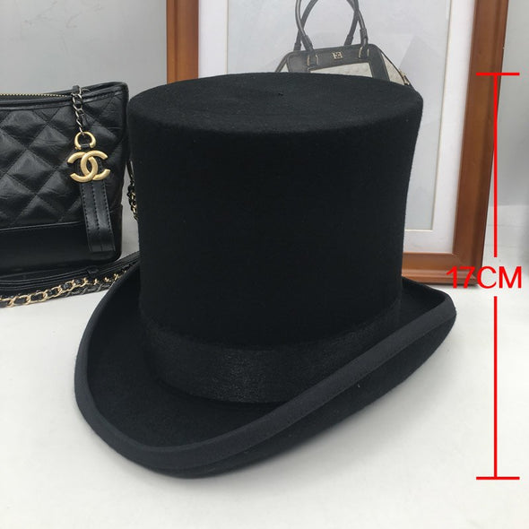 Black Wool Stovepipe Tophat
